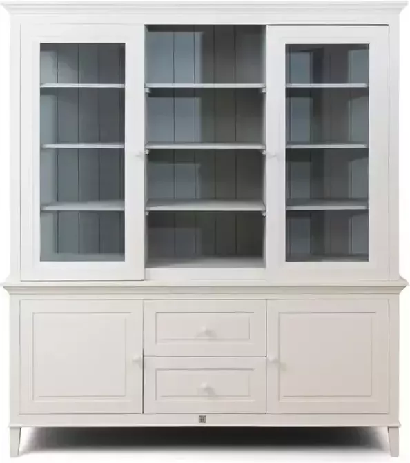 Riviera Maison Buffetkast keukenkast groot Bedford Cabinet XL Mangohout gehard Glas Wit - Foto 3