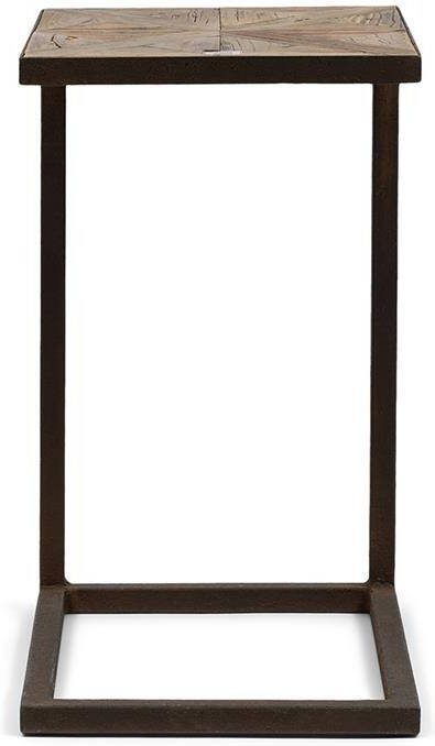 Riviera Maison Chateau Chassigny Sofa Table Bijzettafel 45 x 35 cm Staal Hout - Foto 3
