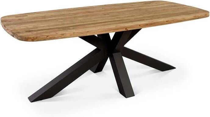 SenS-Line Brighton Teak Tuintafel With Alu Frame 220 Cm Bruin