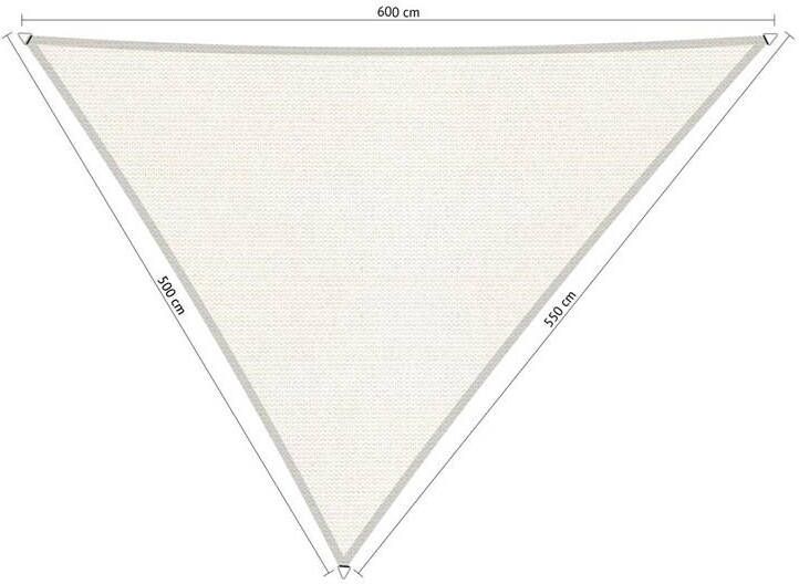 Shadow Comfort driehoek 5x5 5x6m Arctic White