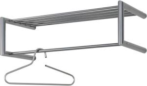 Spinder Design Smooth Wandkapstok 80x33 5x23 cm Nikkel
