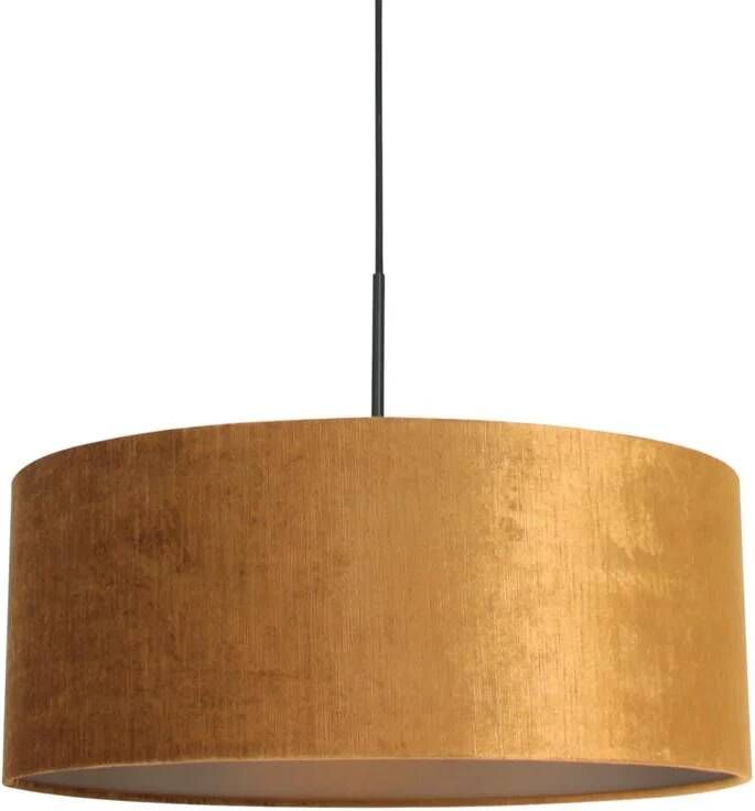 Steinhauer Sparkled Light hanglamp gouden velvet kap
