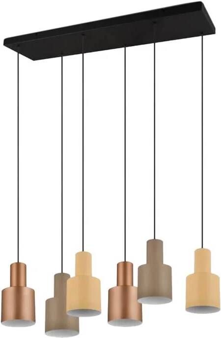 TRIO Agudo Hanglamp Multicolor 6x E27 - Foto 2