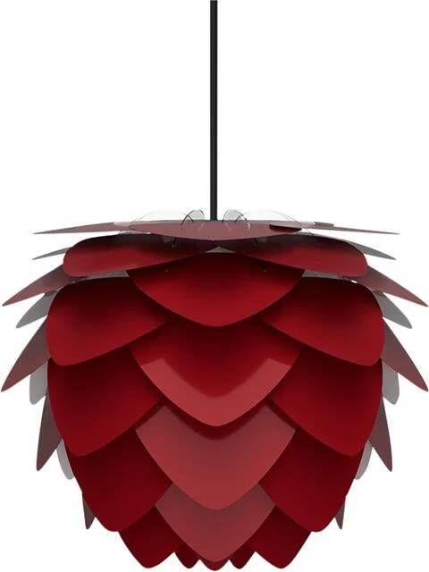 Umage Aluvia Mini hanglamp ruby red met koordset zwart Ø 40 cm