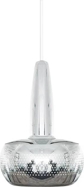 Umage Clava hanglamp polished steel met koordset wit Ø 21 5 cm