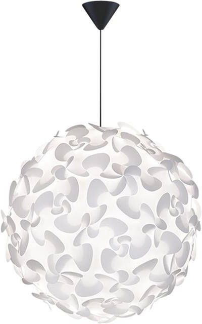 Umage Lora Medium hanglamp white met koordset zwart Ø 45 cm
