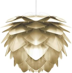 Umage Silvia Medium hanglamp brushed brass met koordset wit Ø 50