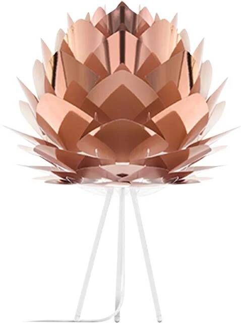 Umage Silvia Medium tafellamp copper met tripod wit Ø 50 cm
