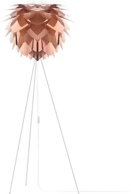 Umage Silvia Medium vloerlamp copper met tripod wit Ø 50 cm