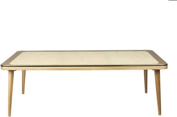 Housecraft Living Housecraft Haru Salontafel Rond Glas Hout 120x60 cm Naturel - Foto 2