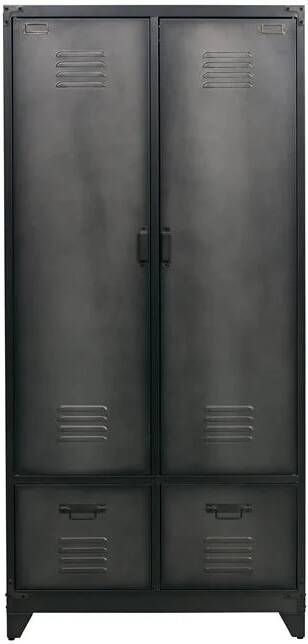 Woonexpress Vt Wonen Lockerkast Grou Zwart Metaal Zwart 190x90x50cm (hxbxd) - Foto 5