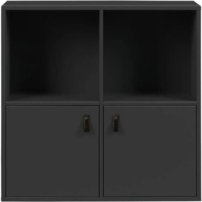 Vtwonen Opbergkast Lower Case Met deurtjes 81 x 81cm Diepzwart - Foto 3