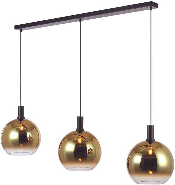 Vurna Justine hanglamp 3L 120 cm glas goud