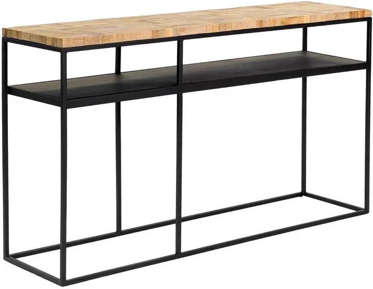 Vurna Makiko haltafel rechthoek teak bruin 140x35x75 cm