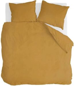 Walra Vintage Cotton Dekbedovertrek 200 x 220 240 cm Honing mosterd
