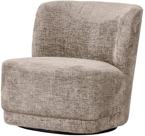 Woood Draaifauteuil Atty Polyester Zand 75x74x65
