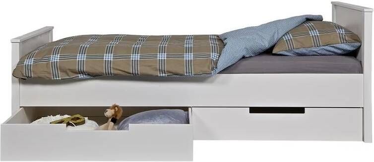 WOOOD Jade Bedlade Grenen Wit 21x198x92 - Foto 2
