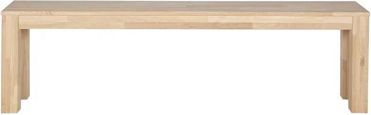 WOOOD Largo Bankje Eiken Onbehandeld 46x160x30 - Foto 3