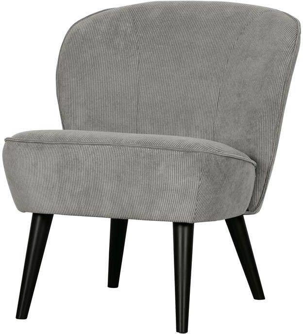 WOOOD Sara Fauteuil Ribstof Vergrijsd Groen 71x59x70 - Foto 2