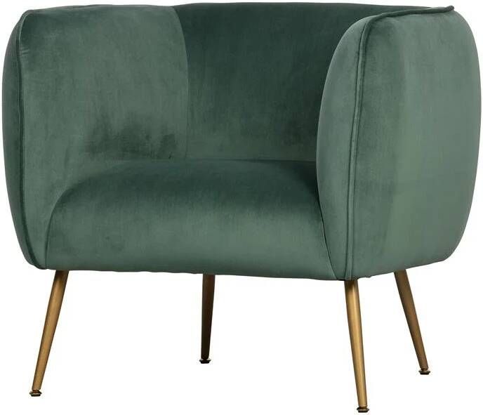 WOOOD Scout Fauteuil Velvet Groen 71x79x71 - Foto 4