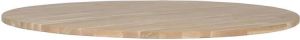 Woood Tablo Tafelblad Rond Eiken Onbehandeld 2 4x120x120