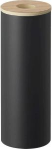 Yamazaki Round tissue case L Rin Black
