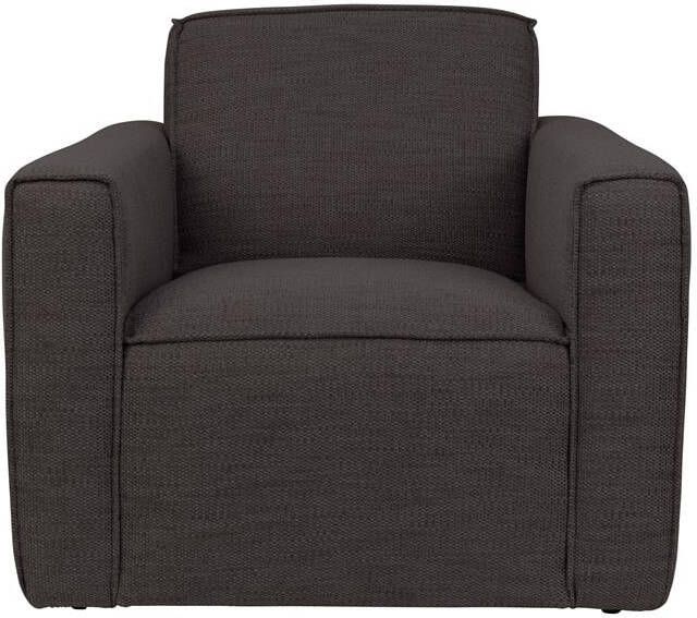 Zuiver Fauteuil Bor 1-zits Zithoogte 42 Cm Stof Antraciet