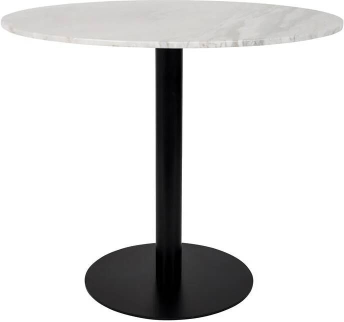 Zuiver Ronde Eettafel Marble King Marmer 90cm Wit