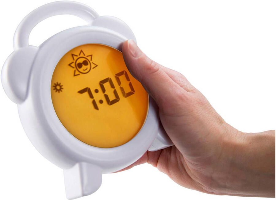 Alecto Slaaptrainer nachtlampje en wekker BC-100 Wit - Foto 3