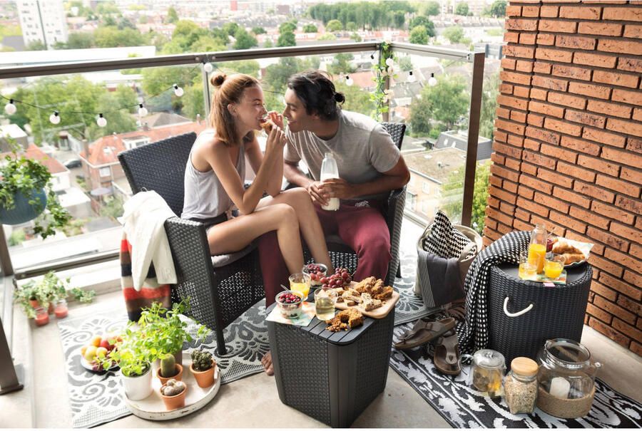 Keter 3-delige Tuinset Iowa grafietkleurig 223929 - Foto 5