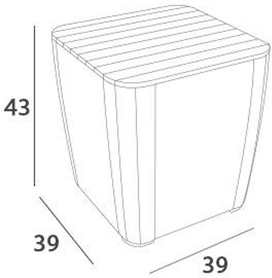 Keter 3-delige Tuinset Iowa grafietkleurig 223929