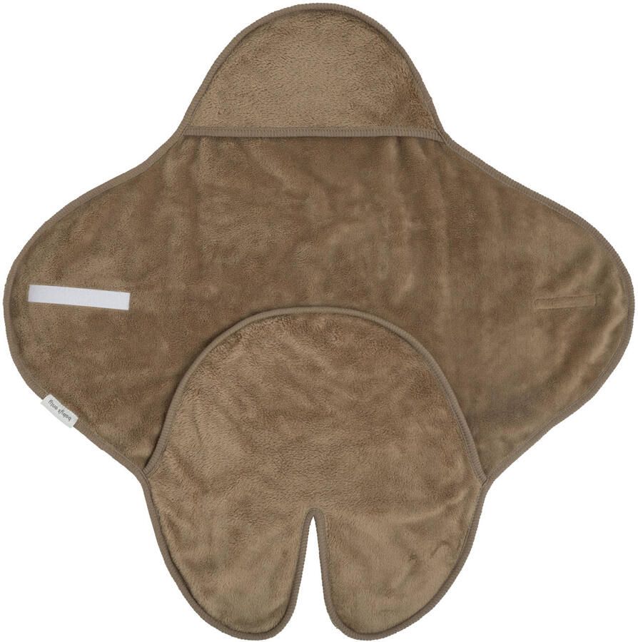 Baby's Only wikkeldeken met voetjes Cozy autostoel 0+ 5-puntsgordel clay