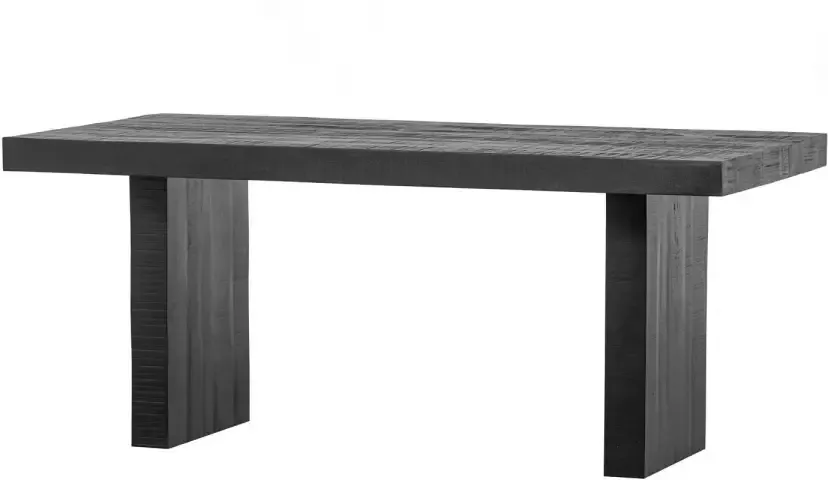 BASICLABEL Balk Eettafel Mangohout Zwart 76x180x90 - Foto 6