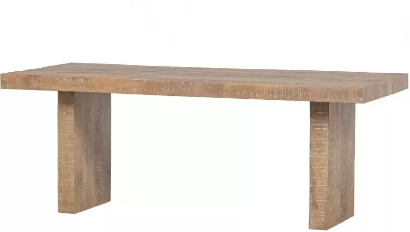 Basiclabel Balk Eettafel Mangohout Naturel 76x220x90 - Foto 6