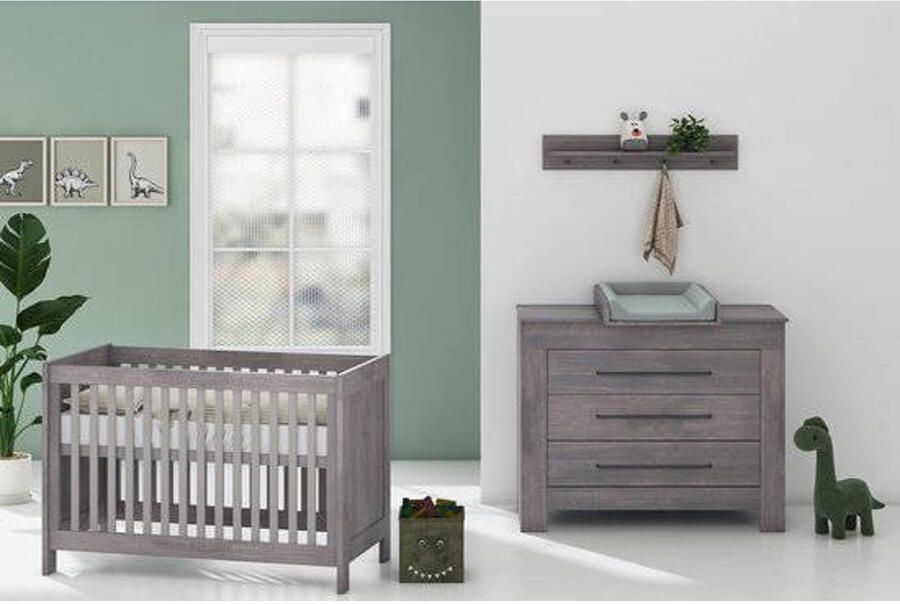 Bebies First Babykamer Nevada Babybed & Commode Verstelbare bodem - Foto 3