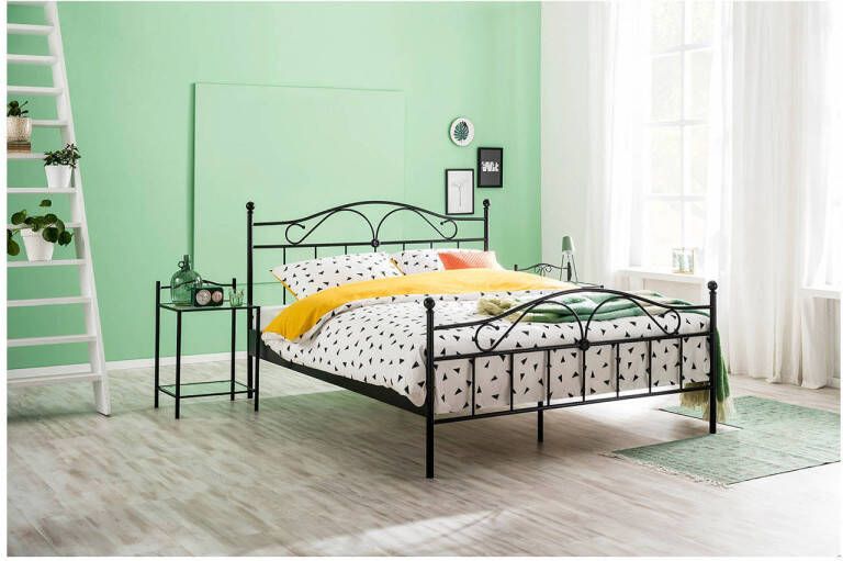 Beddenreus Quincy Metalen Bedframe 140x200 cm Zwart - Foto 2