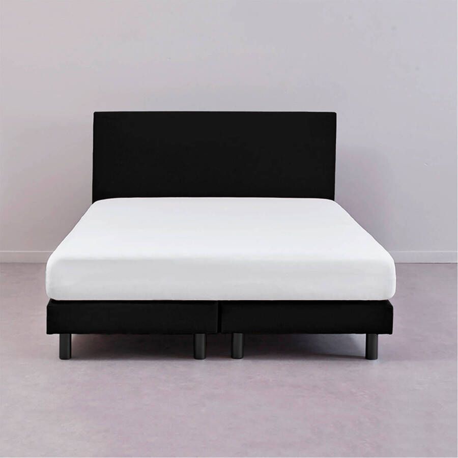 Beter Bed Basic Beddenreus Box Colorado vlak met gestoffeerd matras Tweepersoons 140 x 200 cm Zwart - Foto 1