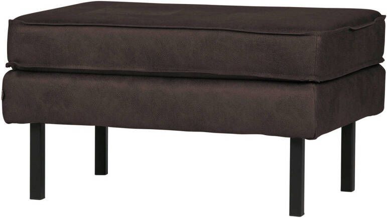 BePureHome Rodeo hocker op poten Recycle Leer Zwart 45x84x54 - Foto 2