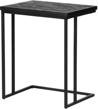 BePureHome Sharing Bijzettafel U-Vorm Hout Metaal Zwart 55x45x35