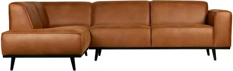 BePureHome Statement Hoekbank Links Ecoleer Cognac 77x274x210