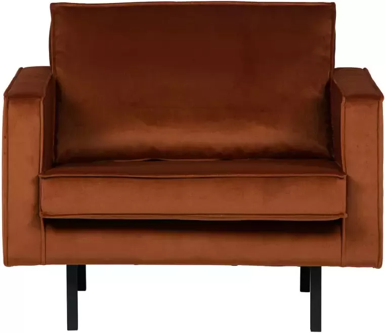 BePureHome Rodeo Fauteuil Velvet Roest 85x105x86