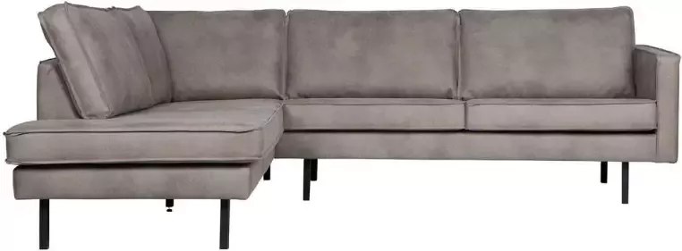 BePureHome Rodeo Hoekbank Links Nylon Pu Elephant Skin 85x266x86