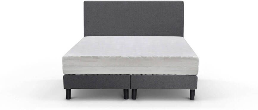 Beter Bed Basic Beter Bed Cisano Complete Boxspring met Silver Pocket Deluxe Foam Matras 120x200 cm Donkergrijs - Foto 4