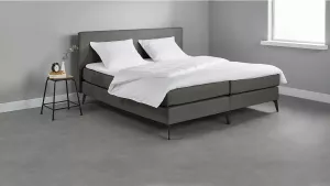 Beter Bed Basic Beter Bed box Cambridge met gestoffeerd matras 160x200 donkergrijs