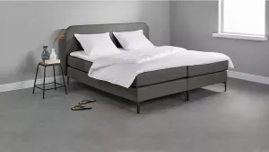 Beter Bed Basic Beter Bed box Manchester met gestoffeerd matras 160x200 donkergrijs