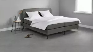 Beter Bed Basic Beter Bed box Manchester met gestoffeerd matras 180x200 donkergrijs