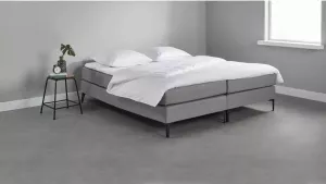 Beter Bed Basic Beter Bed box Southampton met gestoffeerd matras 140x200 lichtgrijs