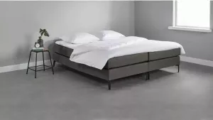 Beter Bed Basic Beter Bed box Southampton met gestoffeerd matras 160x200 donkergrijs