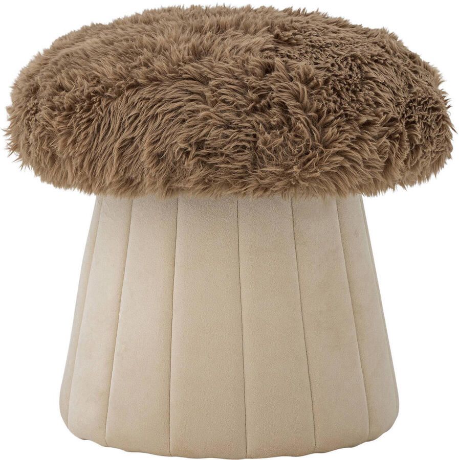 Bloomingville Mini poef Bertil bruin