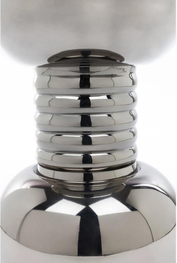 Bold Monkey Gonna Make You Sweat Metal Bijzettafel kruk Rond 29 cm Zilver - Foto 2
